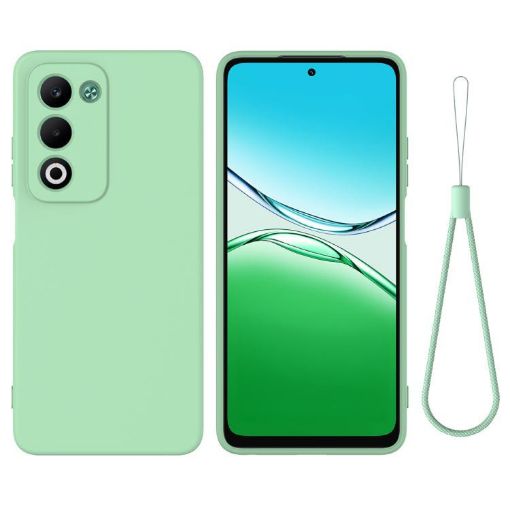 OPPO A5 4G/5G Green Liquid Silicone Dropproof Full Coverage Case - 1