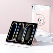 iPad Pro 13 2024 Pink Magnetic Split Leather Smart Case - 1