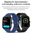 T19 Pro 1.96" IP67 Waterproof Smart Watch, Bluetooth Call, Heart Rate, Blue - 9