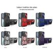 Motorola Moto G62 CD Texture Camshield Magnetic Holder Case (Black) - 2