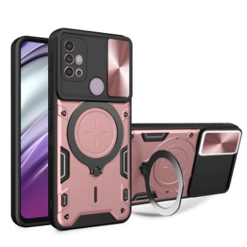 Moto G30/G20/G10 Pink CD Texture Camshield Magnetic Case - 1