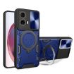Moto G85 CD Texture Camshield Magnetic Holder Case - Blue - 1