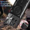 Moto G15 CD Texture Camshield Magnetic Holder Case - Silver - 5