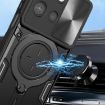 Moto G 2025 Black Camshield Magnetic Holder Case - CD Texture - 4
