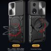 OPPO Reno8 T 5G Red Case - CD Texture, Sliding Camshield, Magnetic Holder - 5