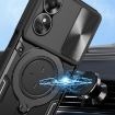 OPPO A17 4G Red CD Texture Camshield Magnetic Holder Case - 4