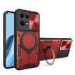 OPPO Reno7/F21 Pro 4G Red Camshield Magnetic Holder Phone Case - 1