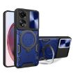 OPPO A78 4G Blue Camshield Magnetic Holder Phone Case with CD Texture - 1
