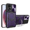 OPPO A78 4G Purple Camshield Magnetic Holder Phone Case - 1
