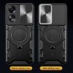 OPPO A58 4G Red Camshield Magnetic Holder Phone Case Global CD Texture - 5