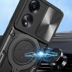 OPPO A58 4G Global CD Texture Camshield Magnetic Holder Case Blue - 4