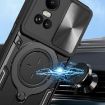 OPPO Reno10 5G Silver Case: CD Texture, Sliding Camshield, Magnetic Holder - 4
