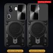 OPPO Reno11 Pro 5G Silver Case - CD Texture, Sliding Camshield, Magnetic Holder - 5