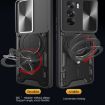 OPPO Reno12 5G Silver Case: CD Texture, Sliding Camshield, Magnetic Holder - 5