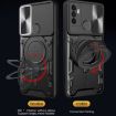 OPPO A53 4G Black CD Texture Camshield Magnetic Holder Case - 5