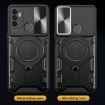 OPPO A53 4G Black CD Texture Camshield Magnetic Holder Case - 6