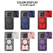 OPPO F29 5G Silver Phone Case with CD Texture & Magnetic Holder - 2