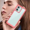 Motorola Edge 40 Neo Red Acrylic Hybrid TPU Phone Case - Colorful Series - 7
