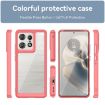Motorola Moto Edge 50 Pro Red Acrylic Hybrid TPU Phone Case - 2