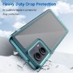 Motorola Edge 2024 Transparent Blue Acrylic TPU Phone Case - 3