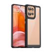 Motorola Edge 50 Acrylic Hybrid TPU Phone Case - Black, Colorful Series - 1