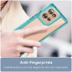 Motorola Edge 50 Transparent Blue Acrylic TPU Phone Case - 5
