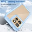 Motorola Edge 50 Neo Blue Acrylic Hybrid TPU Phone Case - Colorful Series - 3