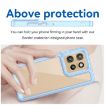 Motorola Edge 50 Neo Blue Acrylic Hybrid TPU Phone Case - Colorful Series - 4