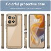 Moto S50 Transparent Grey Acrylic Hybrid TPU Case - Colorful Series - 2
