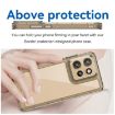 Moto S50 Transparent Grey Acrylic Hybrid TPU Case - Colorful Series - 4