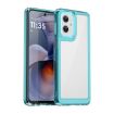 Motorola Moto G55 5G Acrylic Hybrid TPU Case - Transparent Blue - 1