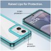 Motorola Moto G55 5G Acrylic Hybrid TPU Case - Transparent Blue - 6