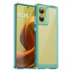Motorola Moto G85 Transparent Blue Acrylic Hybrid TPU Phone Case - 1