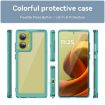 Motorola Moto G85 Transparent Blue Acrylic Hybrid TPU Phone Case - 2