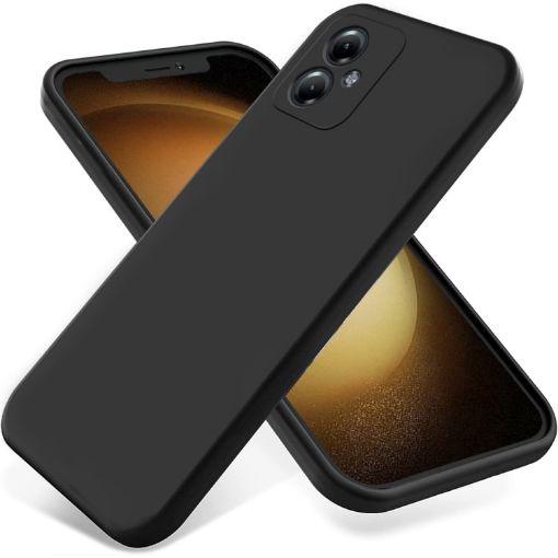 Moto G54 Power Black Silicone Dropproof Full Coverage Case - 1