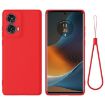 Moto G85 Red Silicone Dropproof Full Coverage Case - 1