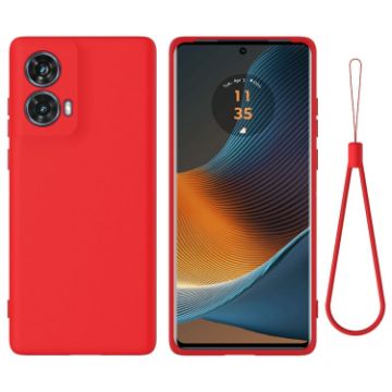 Moto G85 Red Silicone Dropproof Full Coverage Case - 1