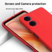 Motorola Moto E14 Red Liquid Silicone Dropproof Full Coverage Case - 4
