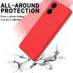 Motorola Moto E14 Red Liquid Silicone Dropproof Full Coverage Case - 5