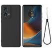Motorola S50 Neo Black Liquid Silicone Dropproof Full Coverage Case - 1