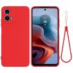 Moto G Power 2024 Red Silicone Dropproof Full Coverage Case - 1