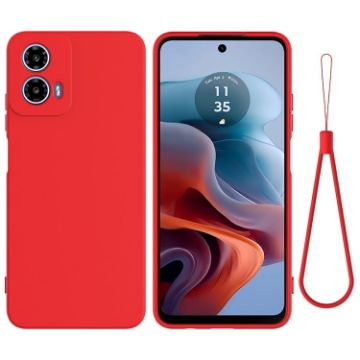 Moto G Power 2024 Red Silicone Dropproof Full Coverage Case - 1
