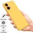 Motorola Moto G35 Yellow Liquid Silicone Dropproof Phone Case - 2