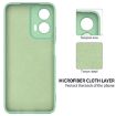 Moto G35 Green Silicone Dropproof Full Coverage Case - Solid Color - 6