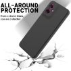 Moto G55 Black Liquid Silicone Dropproof Full Coverage Case - 5