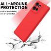 Moto G75 Red Silicone Dropproof Full Coverage Case - Solid Color - 5