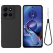 Moto G Stylus 5G 2025 Black Silicone Dropproof Full Coverage Case - 1