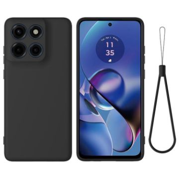 Moto G Stylus 5G 2025 Black Silicone Dropproof Full Coverage Case - 1