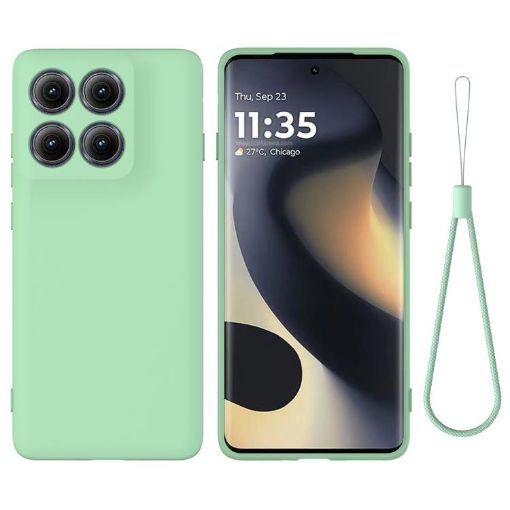Motorola Edge 5G 2025 Green Silicone Dropproof Full Coverage Case - 1