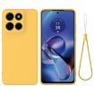 Motorola Edge 60 Stylus Yellow Liquid Silicone Dropproof Phone Case - 1